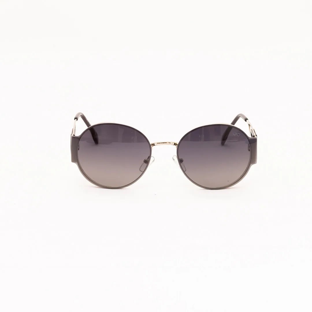 Óculos de Sol Feminino Vértice Polarizado Preto com Lentes Cinza Degradê